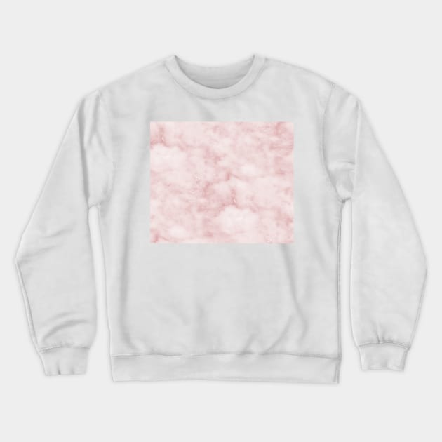 Sivec Rosa - cloudy pastel marble Crewneck Sweatshirt by marbleco